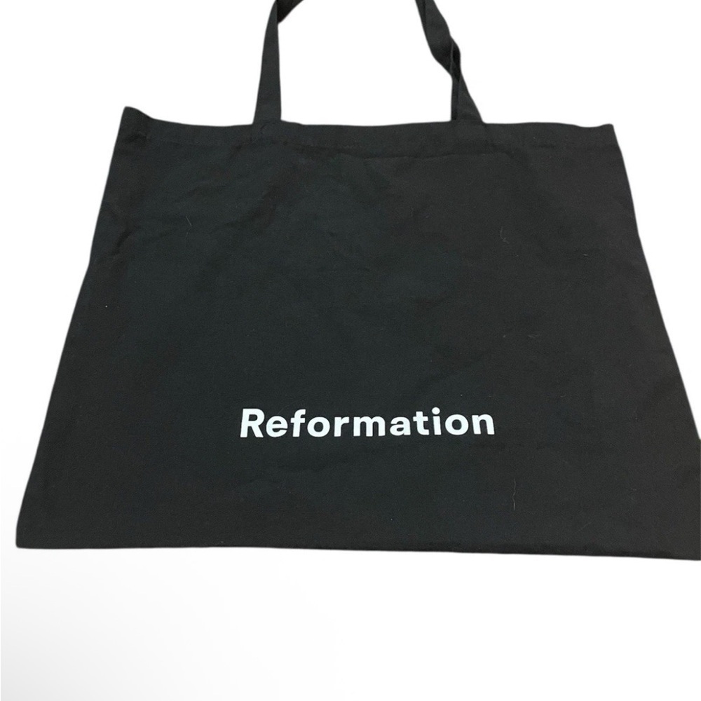 Reformation‎ Classic Black Canvas Tote